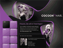 Tablet Screenshot of cocoonhair.net