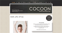 Desktop Screenshot of cocoonhair.ca