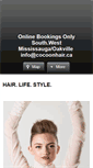 Mobile Screenshot of cocoonhair.ca